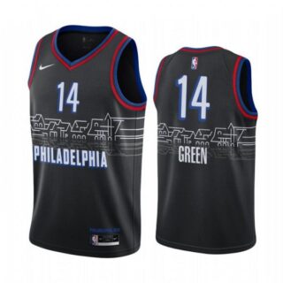 Men's Danny Green Philadelphia 76ers Basketball Jersey Black