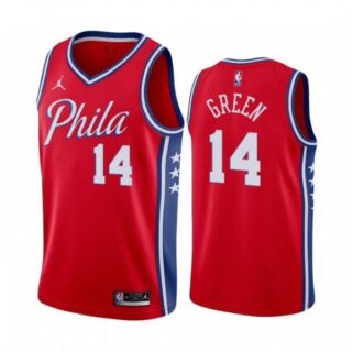 Men's Danny Green Philadelphia 76ers Basketball Jersey Red