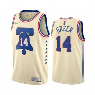 Men's Danny Green Philadelphia 76ers Basketball Jersey Cream