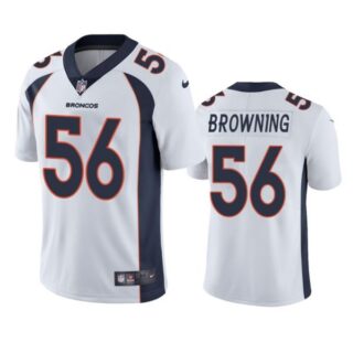 Men's Baron Browning Denver Broncos Limited Footbal Jersey White