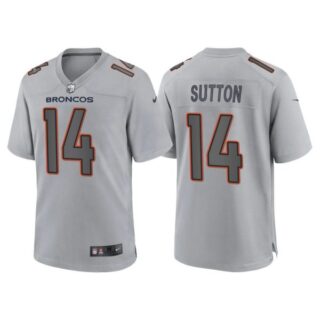 Men's Denver Broncos Courtland Sutton Gray Atmosphere Fashion Stitched Jersey