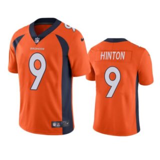 Men's Kendall Hinton Denver Broncos Limited Footbal Jersey Orange