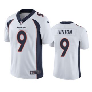 Men's Kendall Hinton Denver Broncos Limited Footbal Jersey White