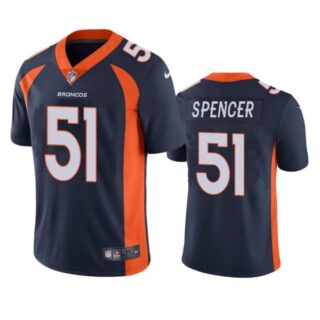 Men's Marquiss Spencer Denver Broncos Limited Footbal Jersey Navy