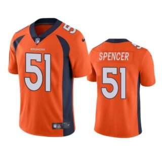 Men's Marquiss Spencer Denver Broncos Limited Footbal Jersey Orange