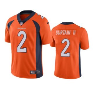 Men's Patrick Surtain II Denver Broncos Limited Footbal Jersey Orange