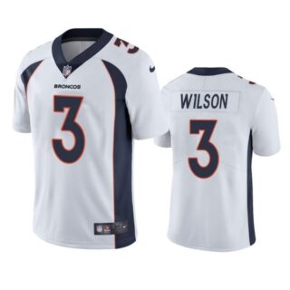 Men's Russell Wilson Denver Broncos Limited Footbal Jersey White