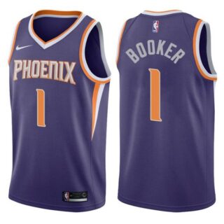 Men's Devin Booker Phoenix Suns Basketball Jersey Purple