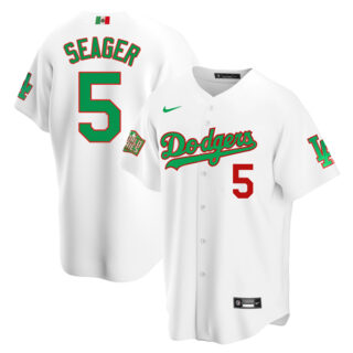 Men's Corey Seager Los Angeles Dodgers Cool Base Jersey Mexico White Mexico White