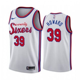 Men's Dwight Howard Philadelphia 76ers Basketball Jersey White Classic