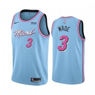 Men's Dwyane Wade Miami Heat Basketball Jersey Blue