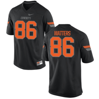 en's Oklahoma State Cowboys Customized Black Stitched Jersey