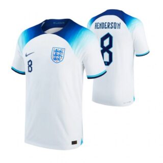 Men's Jordan Henderson England National Team White Home Soccer Jersey 2022-23