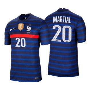 Men's Anthony Martial France National Blue Home Jersey
