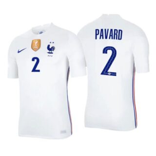 Men's Benjamin Pavard France National White Away Jersey