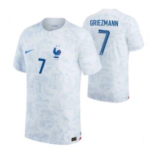 Youth Antoine Griezmann France National Team White Away 2022-23 Jersey