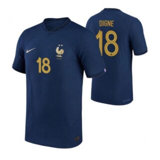 Men's Lucas Digne France National Team Navy Home 2022-23 Jersey