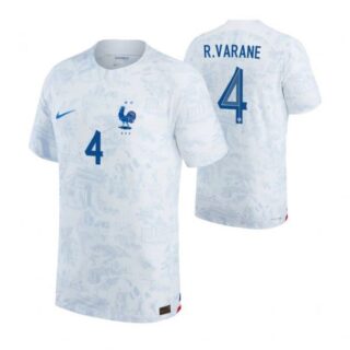 Men's Raphael Varane France National Team White Away 2022-23 Jersey