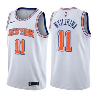 Men's Frank Ntilikina New York Knicks Basketball Jersey White