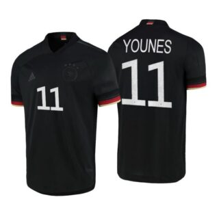 Men's Amin Younes Germany National Soccer Team Black Away Jersey