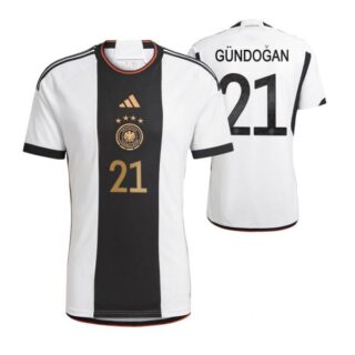 Youth Ilkay Gundogan Germany National Team White Home Soccer Jersey 2022-23