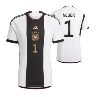 Youth Manuel Neuer Germany National Team White Home Soccer Jersey 2022-23