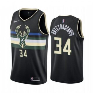 Men's Giannis Antetokounmpo Milwaukee Bucks Basketball Jersey Black