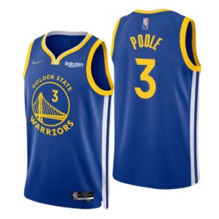 Men's Jordan Poole Golden State Warriors 75th Anniversary Diamond Jersey