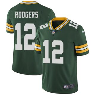 Men's #12 Aaron Rodgers Green Bay Packers Limited Jersey Stitched Green