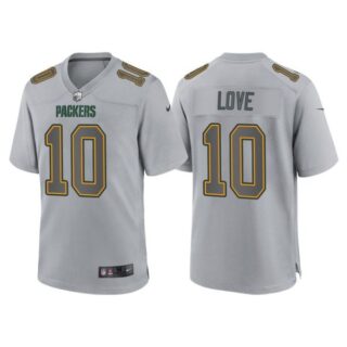 Youth Green Bay Packers Jordan Love Gray Atmosphere Fashion Stitched Jersey