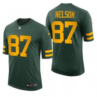 Men's Jordy Nelson Green Bay Packers 50s Classic Throwback Vapor Limited Jersey Green Stitched