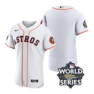 Men's Houston Astros 2022 World Series Stitched Jersey White