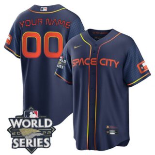 Youth Houston Astros Custom 2022 World Series Space City Connect Stitched Jersey