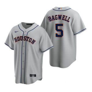 Men's Jeff Bagwell Houston Astros Cool Base Jersey Gray