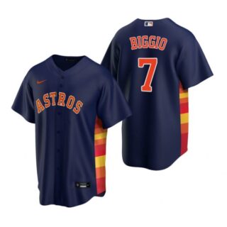 Men's Craig Biggio Houston Astros Cool Base Jersey Navy