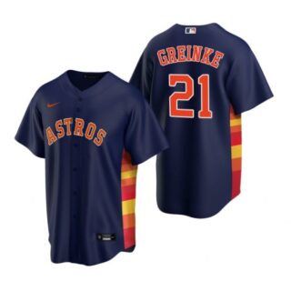 Men's Zack Greinke Houston Astros Cool Base Jersey Navy