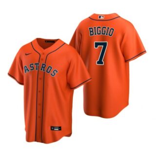 Men's Craig Biggio Houston Astros Cool Base Jersey Orange