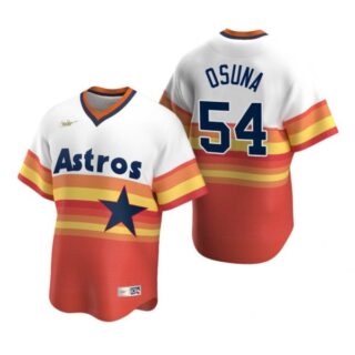 Men's Roberto Osuna Houston Astros Cool Base Jersey Orange Cooperstown