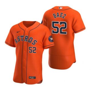 Men's Pedro Baez Houston Astros Flex Base Jersey Orange