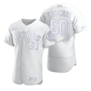 Men's Dallas Keuchel Houston Astros Flex Base Jersey White Award
