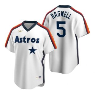 Men's Jeff Bagwell Houston Astros Cool Base Jersey White Cooperstown