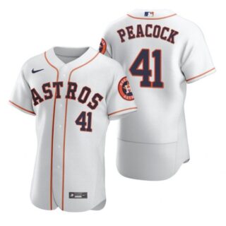 Men's Brad Peacock Houston Astros Flex Base Jersey White