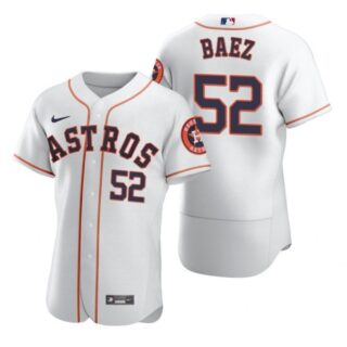Men's Pedro Baez Houston Astros Flex Base Jersey White