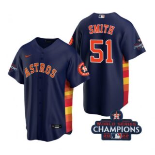 Youth Will Smith Houston Astros 2022 World Series Champions Navy Stitched Jersey
