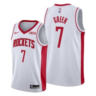 Men's Jalen Green Houston Rockets 2021 NBA Draft Jersey White Association