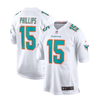 Women Miami Dolphins #15 Jaelan Phillips white Vapor limited jersey