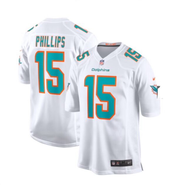 Women Miami Dolphins #15 Jaelan Phillips white Vapor limited jersey