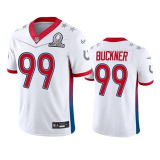 Men's Deforest Buckner Indianapolis Colts 2022 AFC Pro Bowl Stitched Jersey White