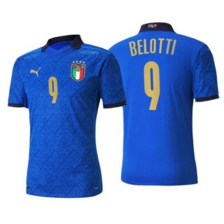 Men's Andrea Belotti Italy National Blue Home Jersey