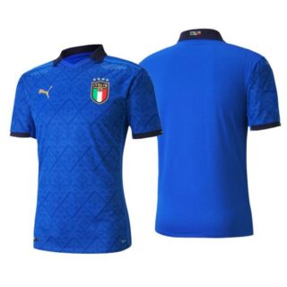Men's Blank Italy National Blue Home Jersey